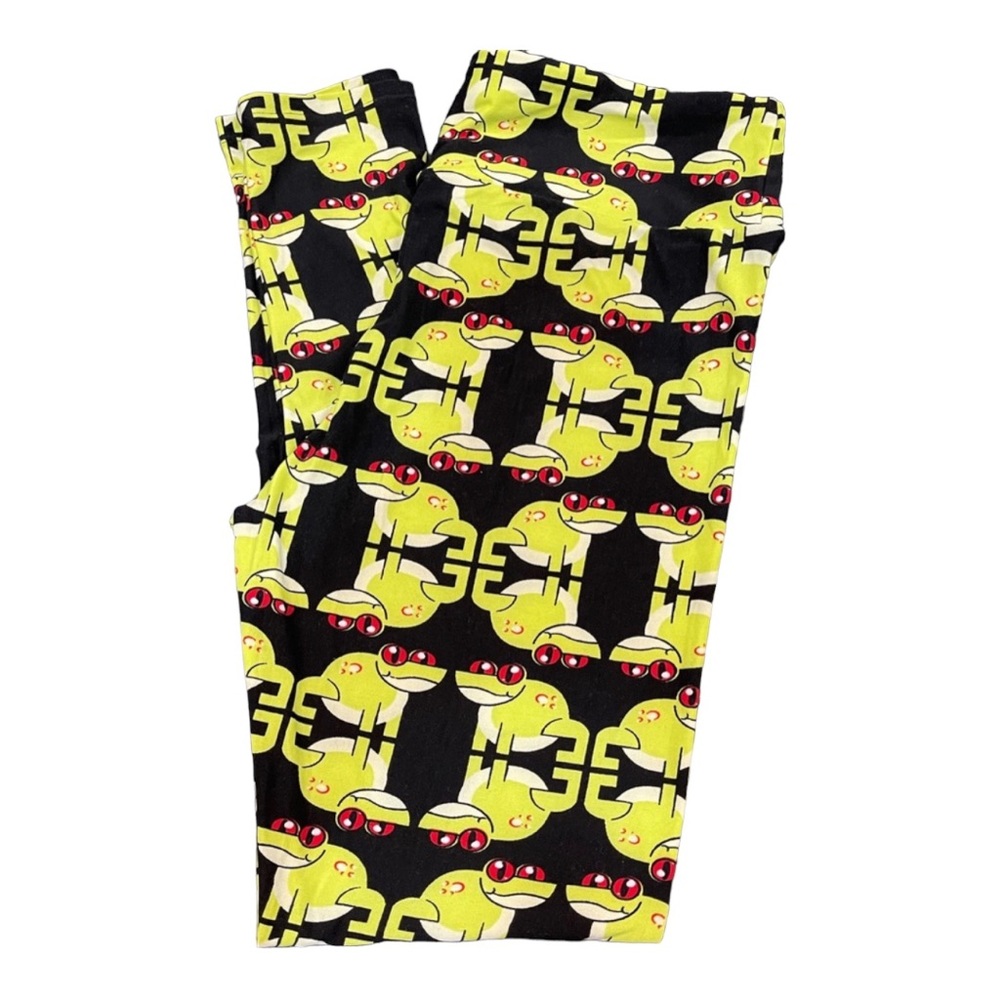 LulaRoe Frog Print Leggings  ~ Tall & Curvy